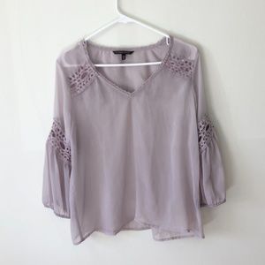 Victoria's Secret Sheer Purple Women's Blouse